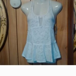 American White Lace Peplum TopEagle